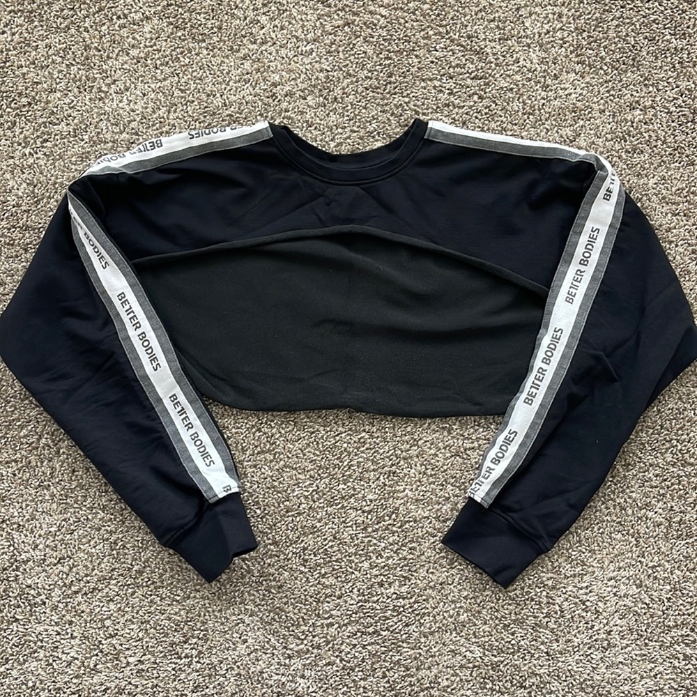 Better Bodies High Low Cropped Sweatshirt Small